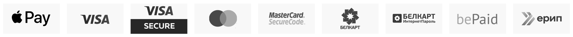 Способы оплаты